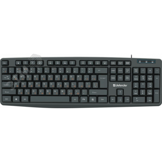 Клавиатура Concept HB-164 ,104+FN,1.8м, черный