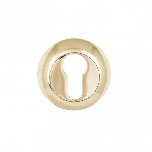 Накладка декоративная (комплект) под цилиндровый механизм замка, АЛЛЮР АРТ ET-R1 PB (3266) золото