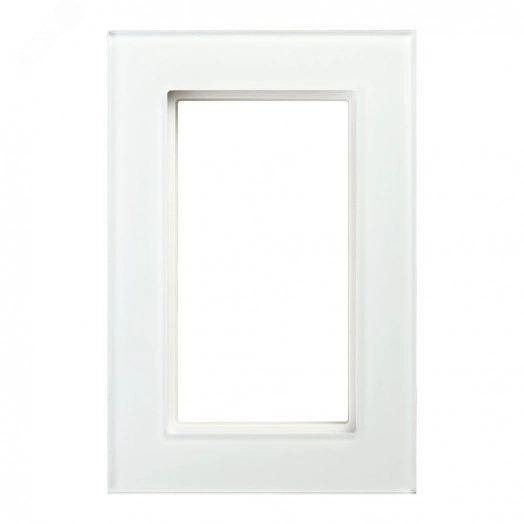 Рамка  2-местная (без перемычки), серия Катрин, белый