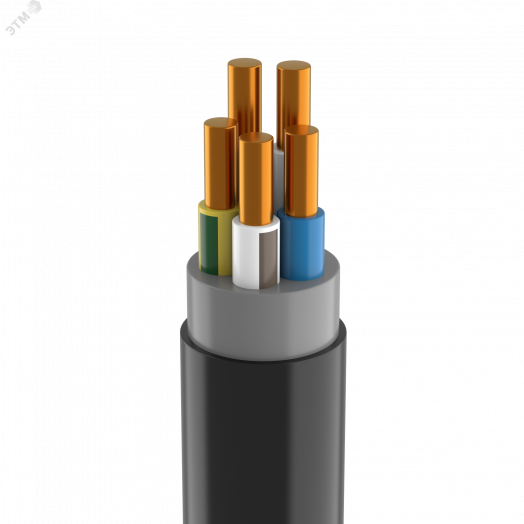 Кабель силовой ВВГнг(A)-LS-ХЛ 5х10 ок(N.PE)-0.66 ТРТС