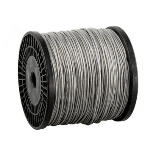 Трос 5,0 мм стальной оцинкованный (100м)