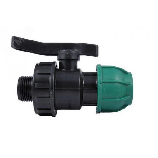 Кран ПНД шаровой разъемный НР 25 х 3/4'