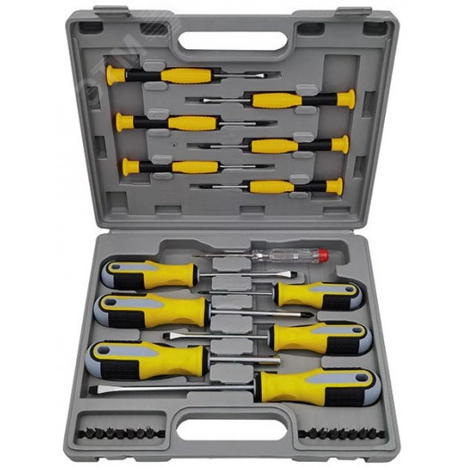 Отвертки ''Старт'' и биты CrV набор 27 штук в чемоданчике