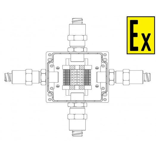 Коробка коммутационная взрывозащищенная КВМК 603