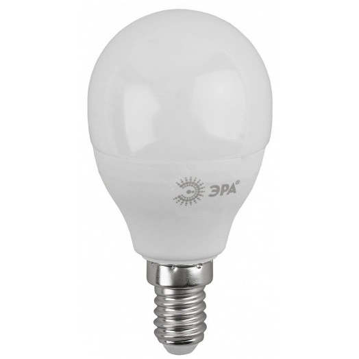 LED P45-11W-860-E14 ЭРА (диод, шар, 11Вт, хол, E14) (10/100/3000)