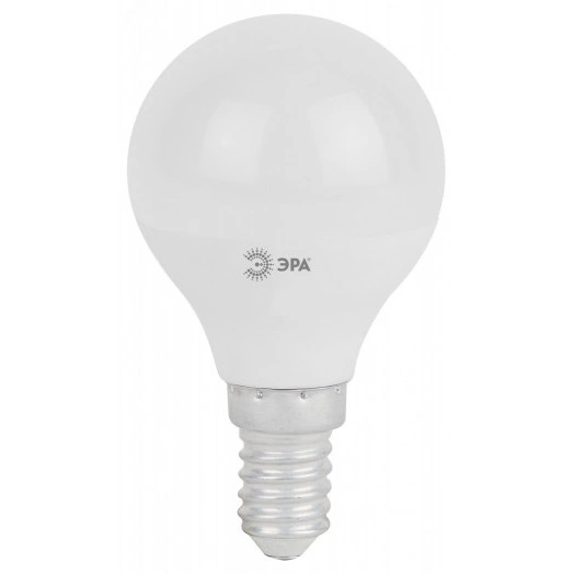 LED P45-11W-860-E14 ЭРА (диод, шар, 11Вт, хол, E14) (10/100/3000)