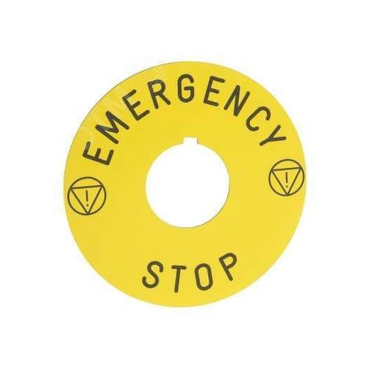 Выключатель аварийного останова диам.90