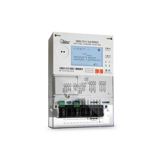 Счётчик электроэнергии 3Ф НЕВА СТ411 545 BPIO22 78 регион