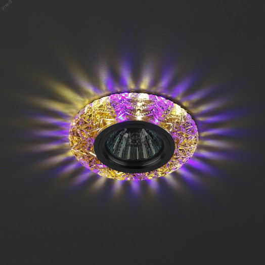 Светильник точечный DK LD4 TEA/WH+PU декор cо светодиодной подсветкой (белый+фиолетовый), чай