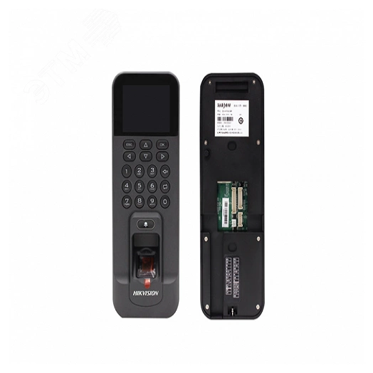 Терминал доступа со встроенными считывателями EM карт и отпечатков пальцев DS-K1T804BEF