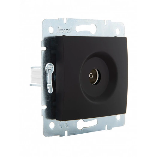 KARINA Розетка ТВ оконечная чёрный бархат (10шт/120шт)