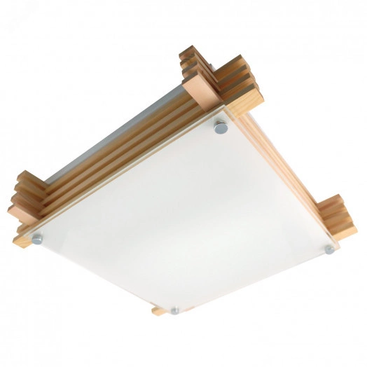 Светильник Киото 410х410 НПБ 01-2х60-502 проз.мат. сосна ИУ