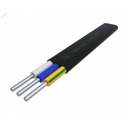 Кабель силовой ЭЛЕКОНД(R)-АсВВГ-Пнг(А)-LS 3х6.0 ок(N.PE)-0.66 Ч. бух