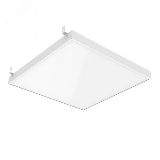 Светильник светодиодный ДВО-35Вт 4000К            3800Лм 588*588*50мм с планками для подвеса IP40 с рассеивателем опал белый Вартон