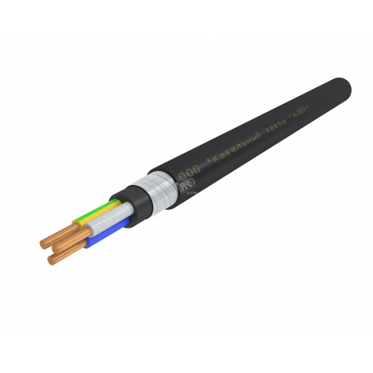 Кабель силовой ПБПнг(А)-HF 3х10.0ок (N.PE)-1 однопроволочный черный (барабан)