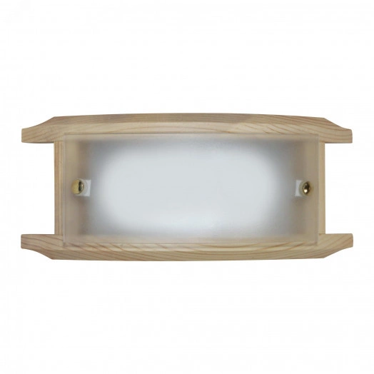 Светильник НББ-06-40 М39 Полесье 260х110матовый белый /корпус сосна /держатель винт золото индивидуальная упаковка