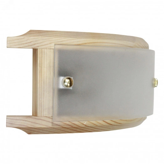 Светильник НББ-06-40 М39 Полесье 260х110матовый белый /корпус сосна /держатель винт золото индивидуальная упаковка