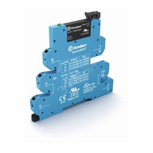 Модуль интерфейсный твердотельное реле MasterINPUT выход 2A (24В DC) 24В AC/DC IP20 безвинтовые клеммы 'Push-in'