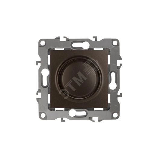 Светорегулятор поворотно-нажимной, 400ВА 230В, Эра12, бронза,12-4101-13