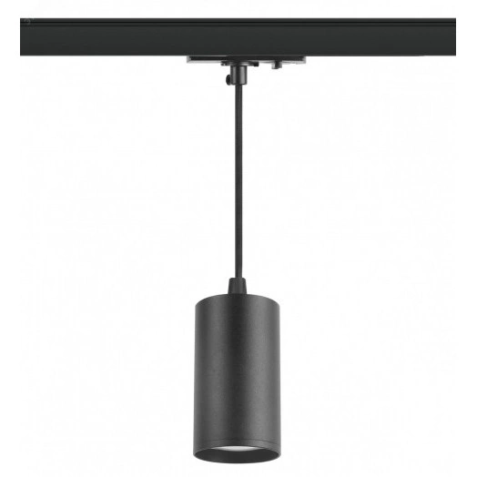 Трековый светильник однофазный ЭРА TR45 - GU10 S BK подвесной 52*100 мм под лампу MR16 черный