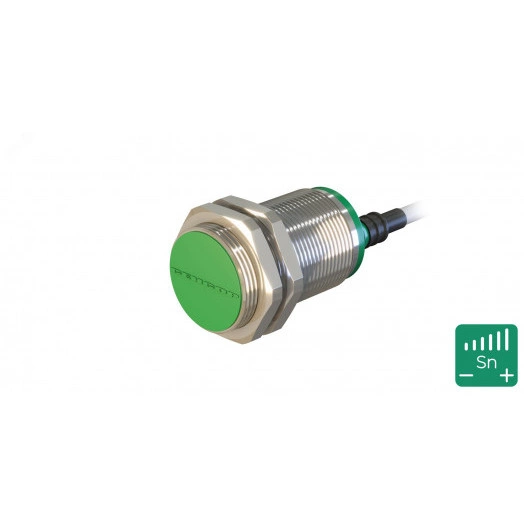 Датчик индуктивный с увеличенным расстоянием срабатывания ВБИ-М30-50С-1123-СА.51 Расстояние срабатывания Sn: 15 мм Частота переключения: 100 Гц Материал корпуса: Латунь никелированная Диаметром 30 мм IP67 Кабель 2 м со штуцером (ПВС ХЛ 4х0,35 мм