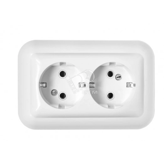 Беларусь Розетка двойная с заземлением скрытая 16А