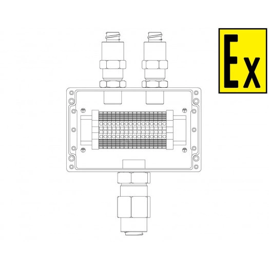 Коробка коммутационная взрывозащищенная КВМК 1604