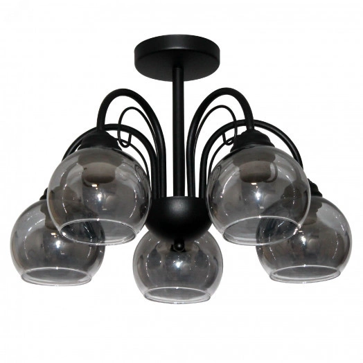 Светильник Берта 151 черн.муар (Плафон 06333) НСБ 01-5х60-132 Е27 ИУ