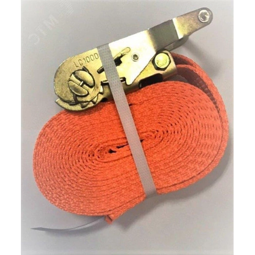 Ремень шириной 35мм, длиной 6м с храповиком для закрепления груза при перемещении/хранении до 5т