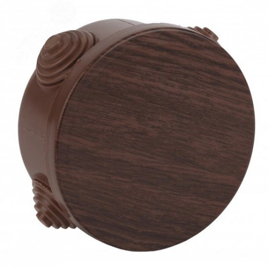 Коробка распаячн. открытой установки КОР (дуб) 85х40мм с гермовводами 4 вх. IP54 (32/1152)