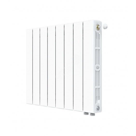 Радиатор биметаллический секционный монолитный 350/100/4 нижнее правое подключение