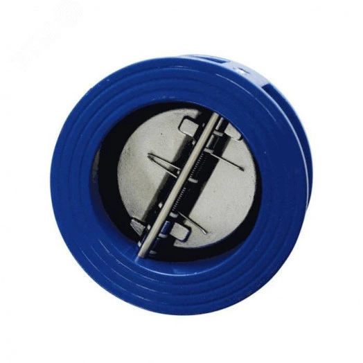 Клапан обратный чугунный двухстворчатый Ду 150 Ру 25 межфланцевый, створки ковкий чугун