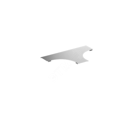 Крышка на ответвитель Т-образный LT осн. 200 L=1мм R=300мм оцинк.