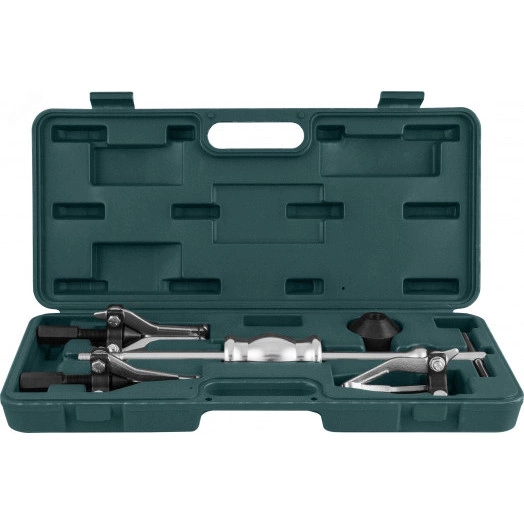 Съемники подшипников с внут./наружн. захватами и обратным молотком в наборе, диапазон захватов 15-80 мм