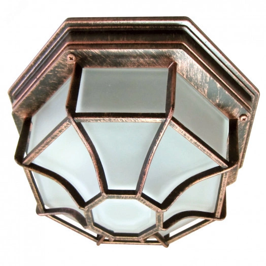 Светильник Тартаруга НПП 03-100-005 IP44 матовый /корпус с решеткой медь ИУ