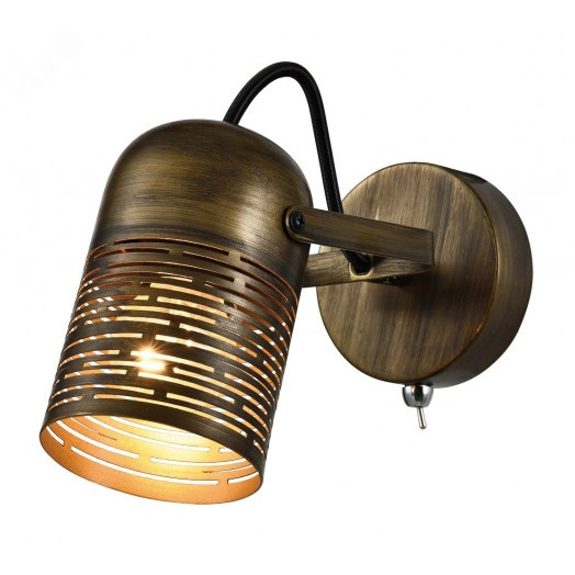 Светильник настенно-потолочный спот Rivoli Lamia 7062-701 1 х Е27 40 Вт поворотный модерн с выключателем