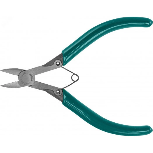 Бокорезы с плоской пружиной и ПВХ рукоятками, мини, 125 мм