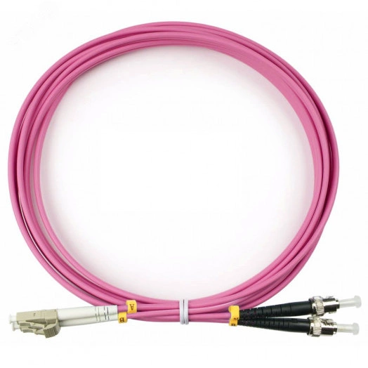 Шнур оптический duplex 3м LC-ST 50/125 mm OM4 LSZH FOP-50-OM4-LC-ST-3m