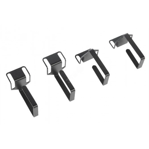 Органайзер кабельный одинарный изогнутый черный