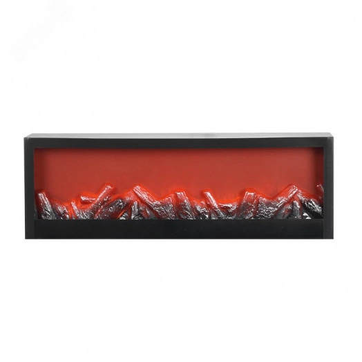 Светодиодный камин Хайтек с эффектом живого огня 60х10х20 см с USB