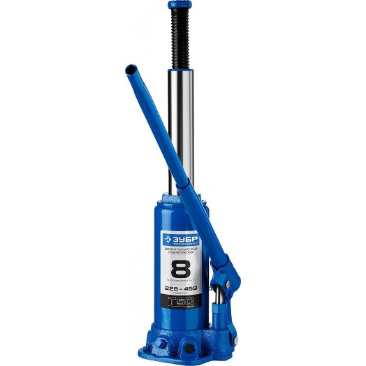 Домкрат бутылочный гидравлический 8т, 228-459мм, Профессионал