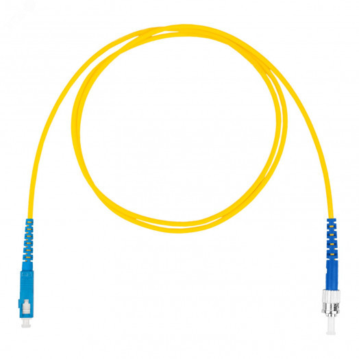 Шнур оптический коммутационный (патч-корд), SC-ST симплекс simplex OS2, нг(А)-HF, желтый, 3,0 м