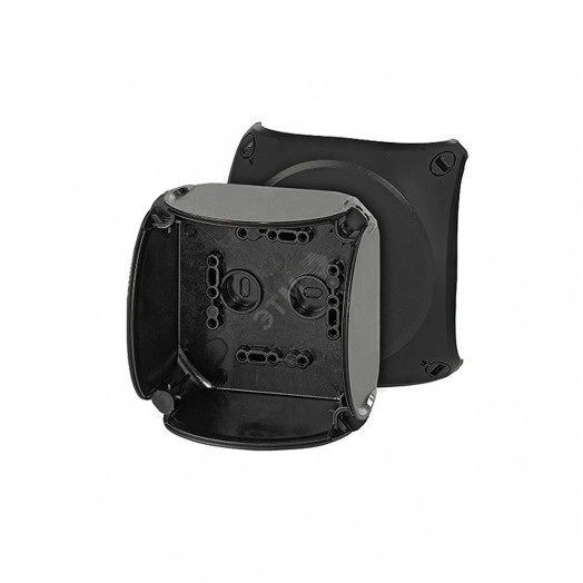 Коробка распределительная пустая 104х104х70 IP66/67 черная стойкая к УФ