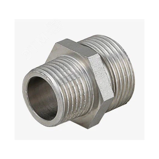 Ниппель НН 1'1/4х1/2' переходной, никелированный