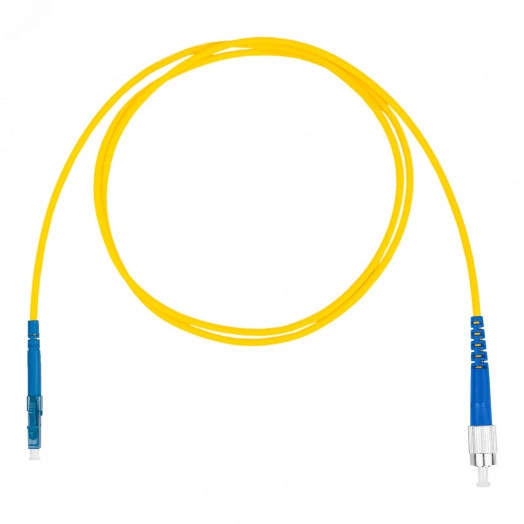 Шнур оптический коммутационный (патч-корд), LC-FC симплекс simplex OS2, нг(А)-HF, желтый, 1,5 м