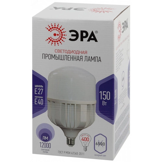 Лампа светодиодная LED POWER T160-150W-6500-E27/E40 (диод  колокол  150Вт  холодн  E27/E40) (6/96) ЭРА