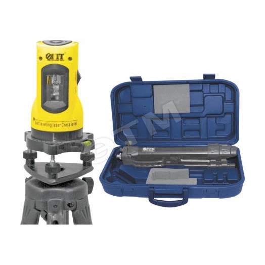 Уровень лазерный самоуспокаивающийся (кейс+тренога), диапазон 10 м