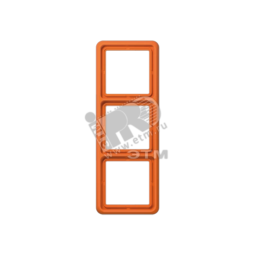 Рамка 3 поста универсальная ударопрочная оранжевая