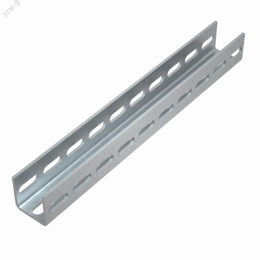 Швеллер 50х50х4,0 L600 мм тройная перфорация