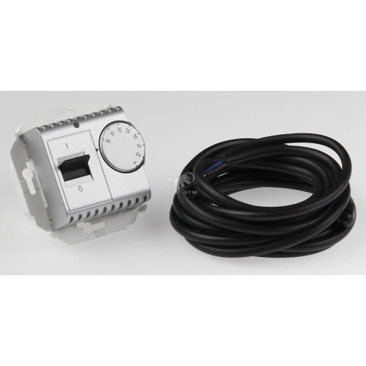 Регулятор для теплого пола с зондом 16А 230В 3600Вт 5-40град IP20 шампань